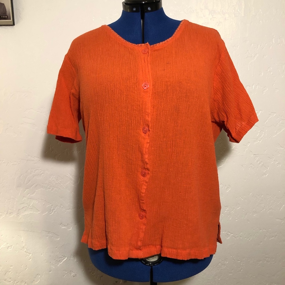BFA Classics boat neck blouse, size 1X